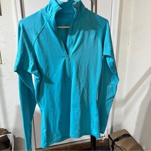 Nike Women's Blue Quarter-Zip Top